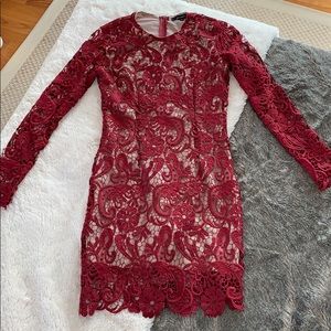 Olivaceous Laser-Cut style Dress